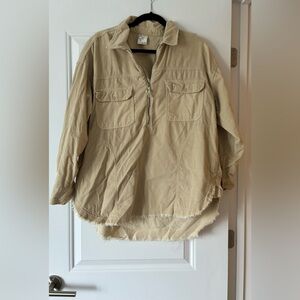 Offline by Aerie Corduroy quarter zip jacket
